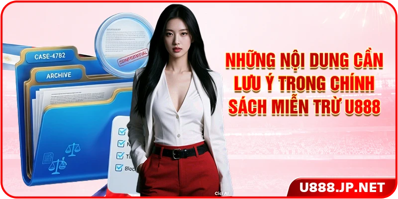 Những nội dung cần lưu ý trong chính sách miễn trừ U888
